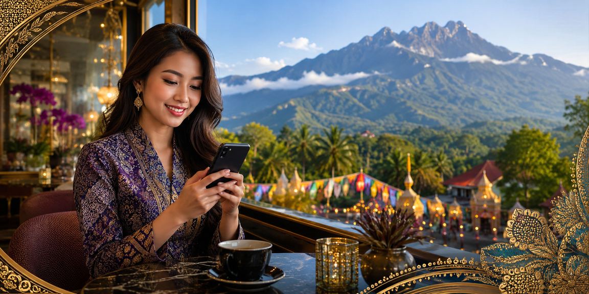 Pengguna Sabah bermain di kasino mudah alih 271 dengan rekabentuk batik tradisional Malaysia